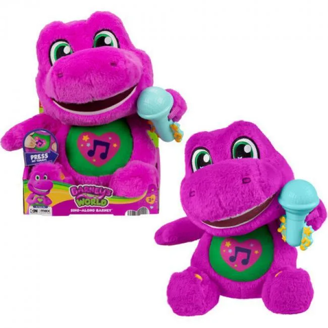 Fisher-Price Fisher-Price JDW89 Barney Sing-Along Plush 10.5" 15 Sounds — product photo