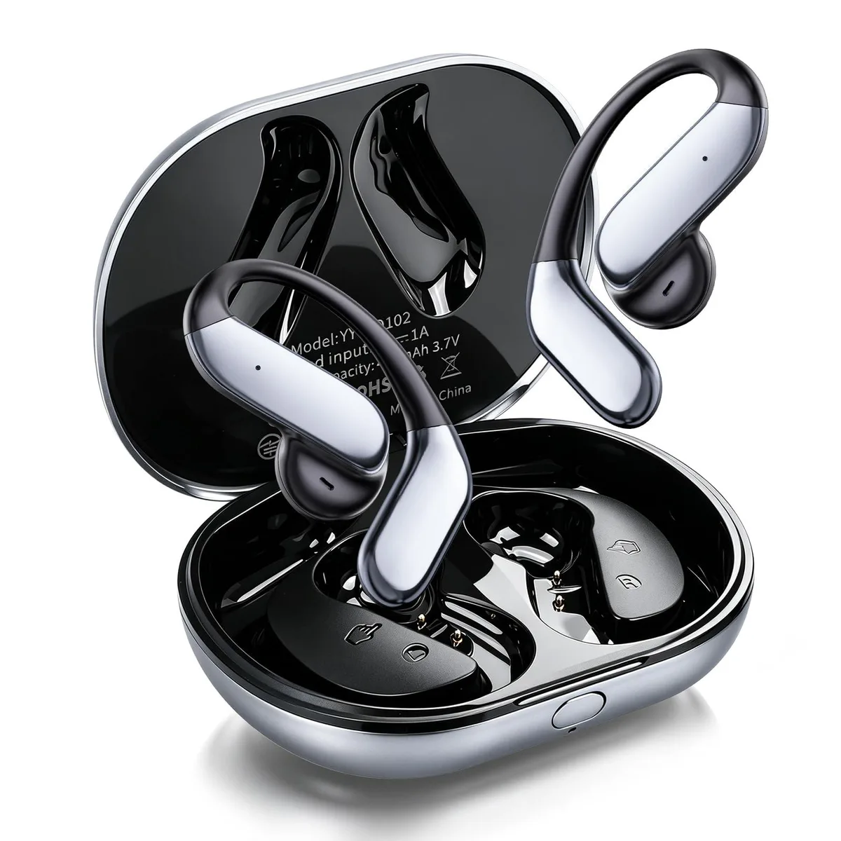  EEXXYZ YYK-Q102 Open Ear Headphones Bluetooth 6.1 Black — product photo