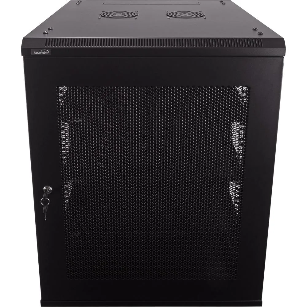 NavePoint NavePoint 15U Wallmount Cabinet 600mm Depth with Shelves, Fans — product photo
