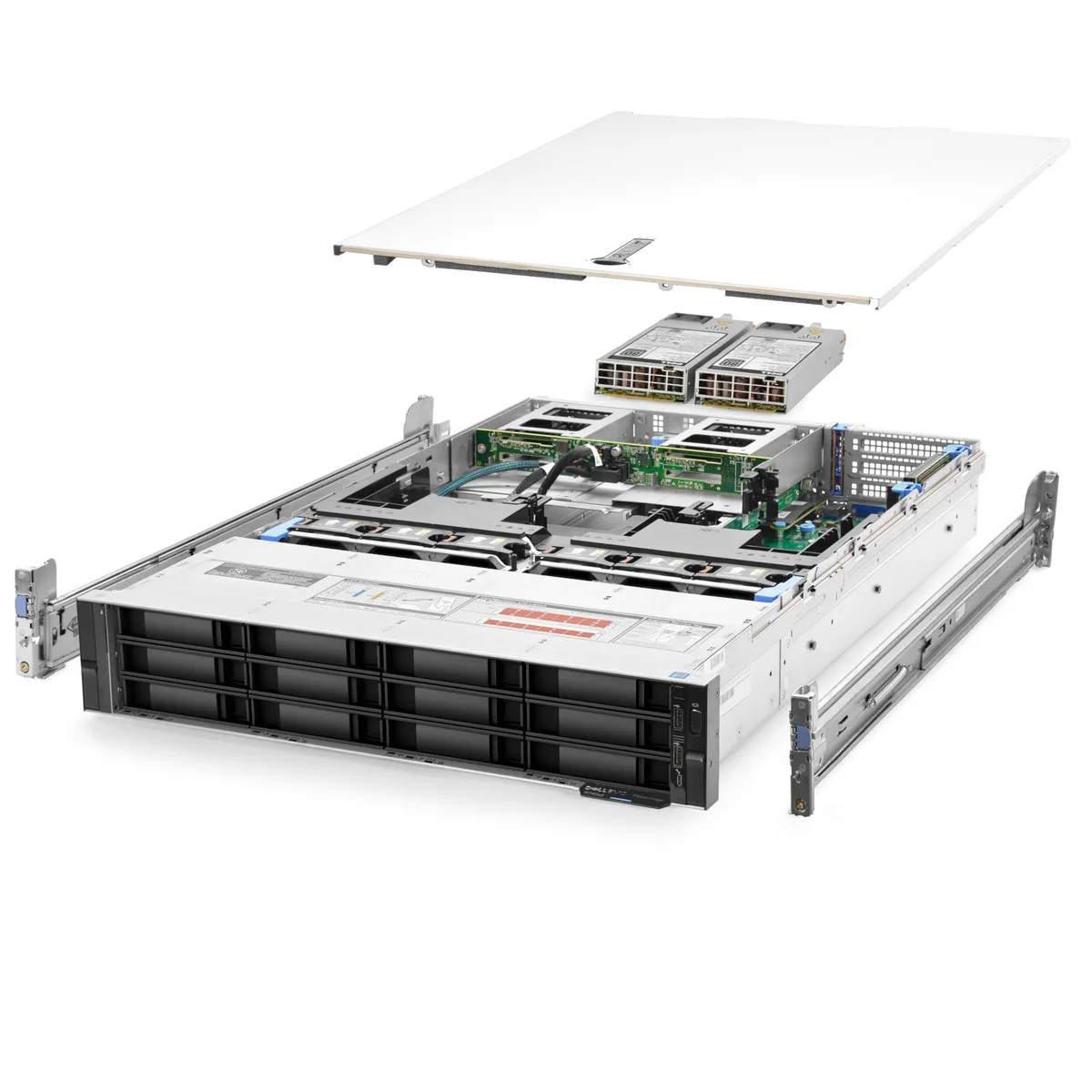 DELL DELL PowerEdge R740xd 2× Xeon Gold 6152 2.10GHz 44-Core 256GB DDR4 H730P Rails — product photo