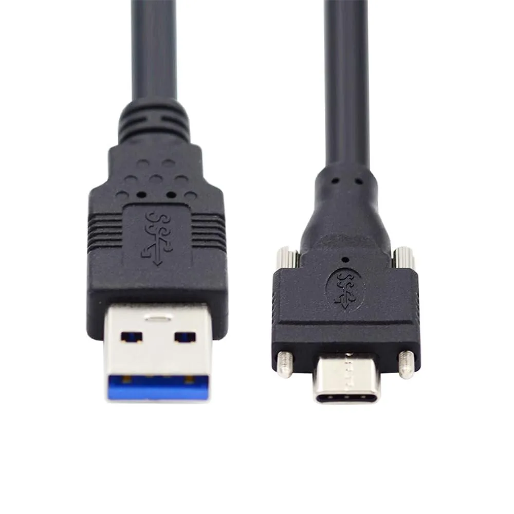 Vszerda Vszerda UC-048-4.9M-XY USB 3.1 Type-C dual locking to USB 3.0 cable 5 m — product photo