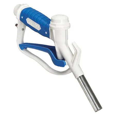 White stainless steel manual nozzle 13 in long with pin locking handle