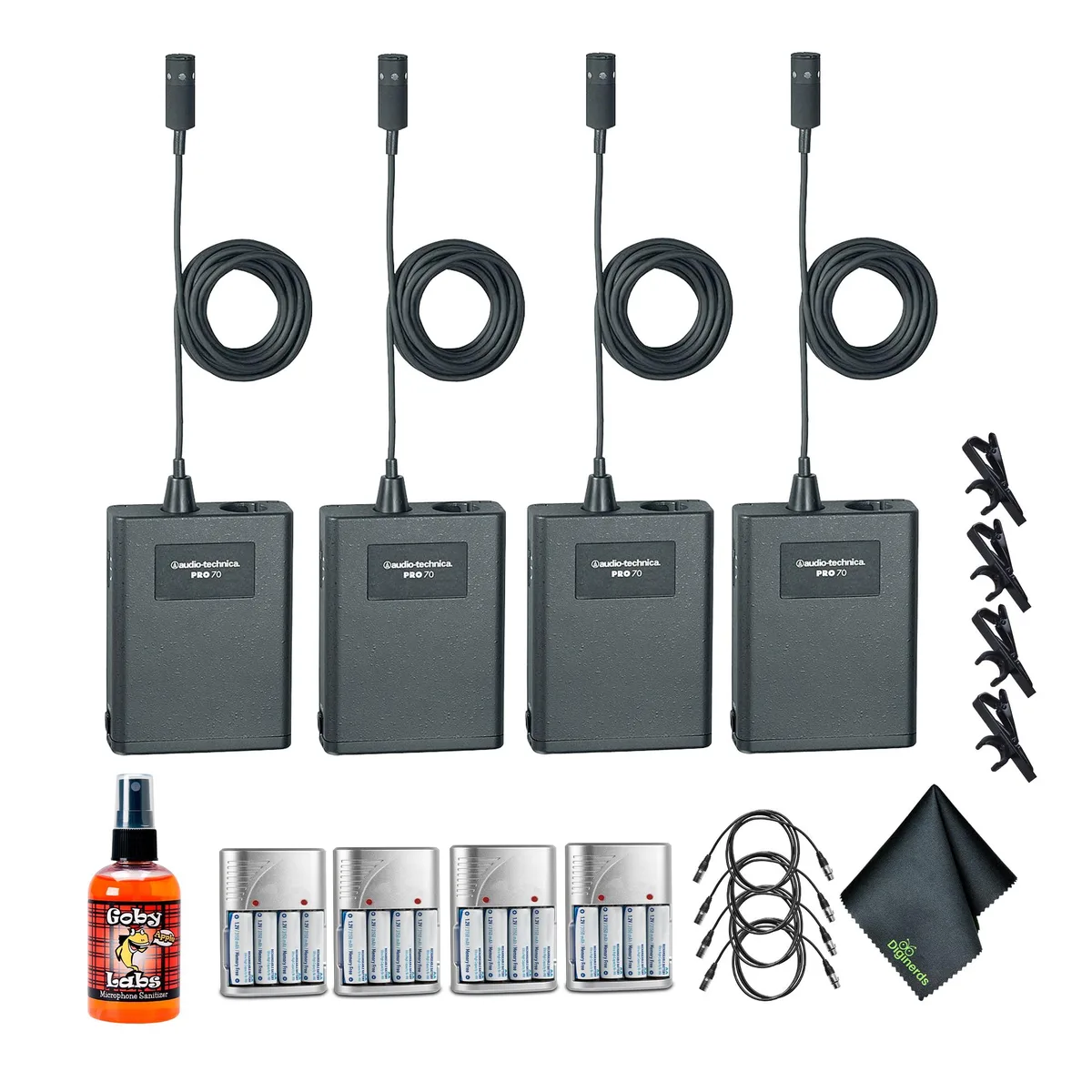 Audio-Technica Audio-Technica Pro 70 Cardioid Lavalier Microphone Pack of 4 — product photo