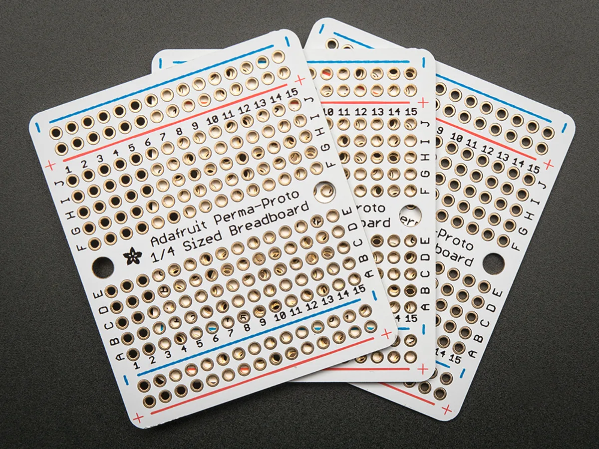 Adafruit Adafruit Perma-Proto Quarter Breadboard PCB Pack of 3 — product photo