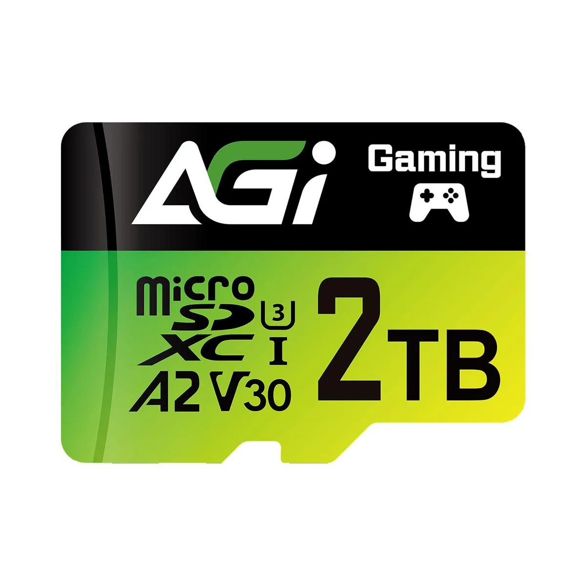 AGI AGI TF138 2TB microSDXC A2 U3 V30 170/160 MB/s memory card with adapter — product photo