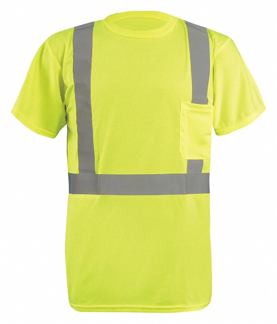 Occunomix Occunomix ANSI Class 2 T-Shirt Men's 3XL Yellow 31in 54in Chest — product photo