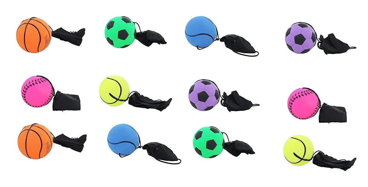  itisyours Return Sports Ball 12 Pack 2.4" Rubber Wrist Band — product photo