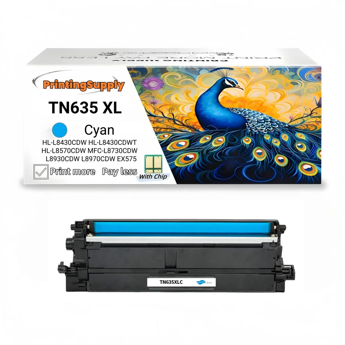 Aster Graphics Inc Aster Graphics Inc TN635XL Cyan Toner Cartridge — product photo