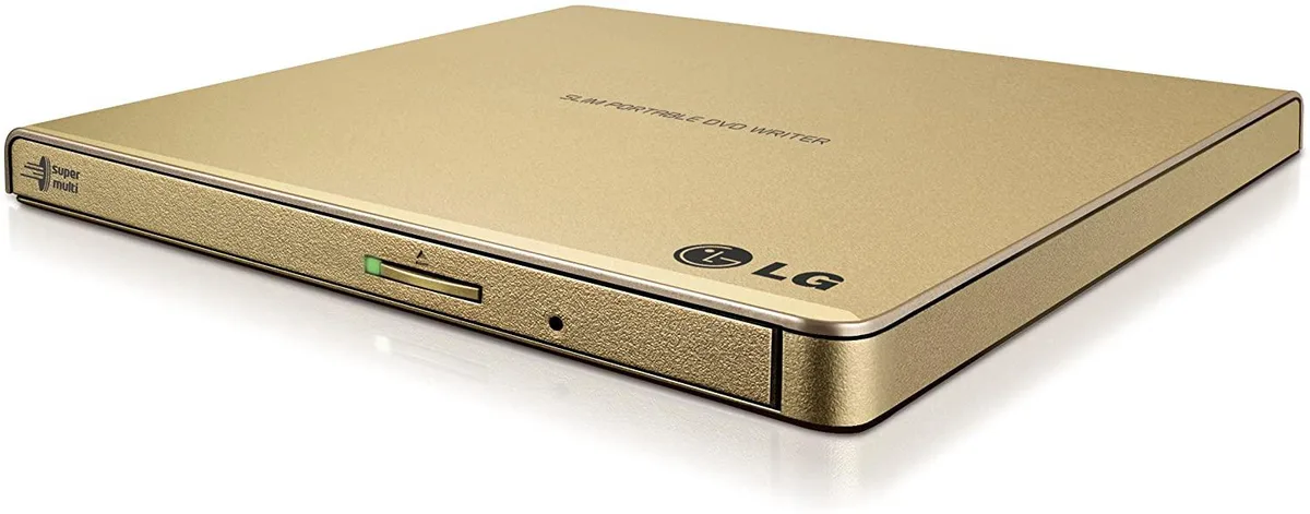 LG Electronics LG Electronics GP65NG60 8X USB 2.0 Portable DVD RW External Drive Gold — product photo