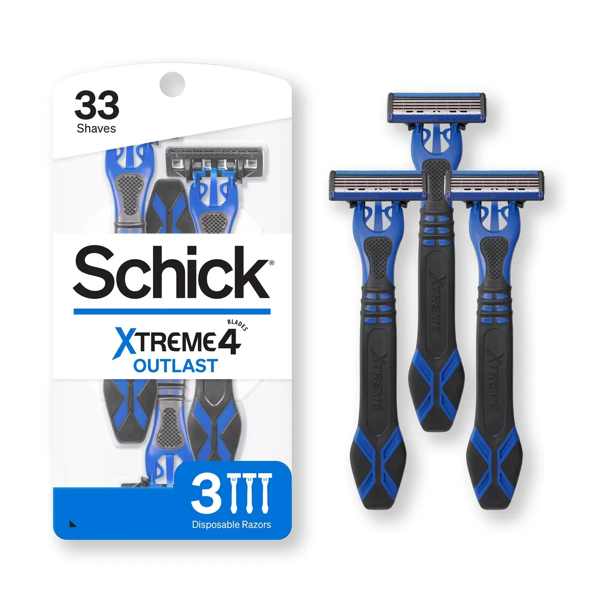No Sew No Sew disposable razor 4-blade 3-pack 45 shaves — product photo
