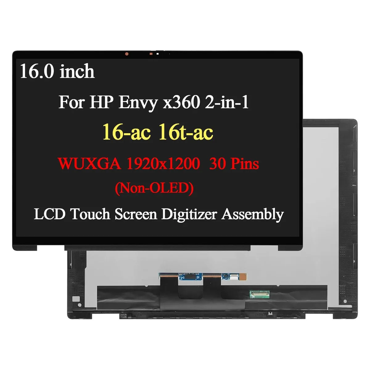 NUOLAISUN NUOLAISUN N86625-001 for HP Envy x360 16-ac0000 16-ac0xxx LCD Touch Screen Assembly — product photo