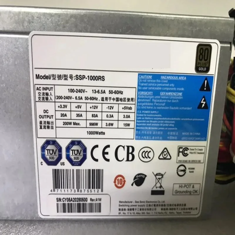 KHACHIMO KHACHIMO AI 1000W ATX Power Supply SSP-1000RS — product photo