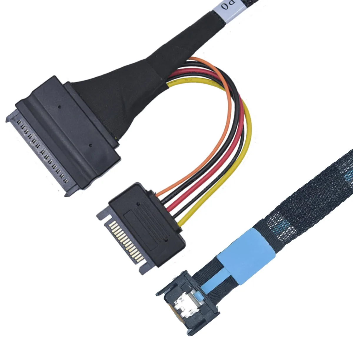Vszerda Vszerda LLS-CB-1MC1UT-01 PCIe 5.0 MCIO x4 to U.2 SFF-8639 Cable 100cm — product photo