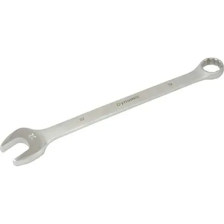 32mm 12-point combination wrench satin chrome finish