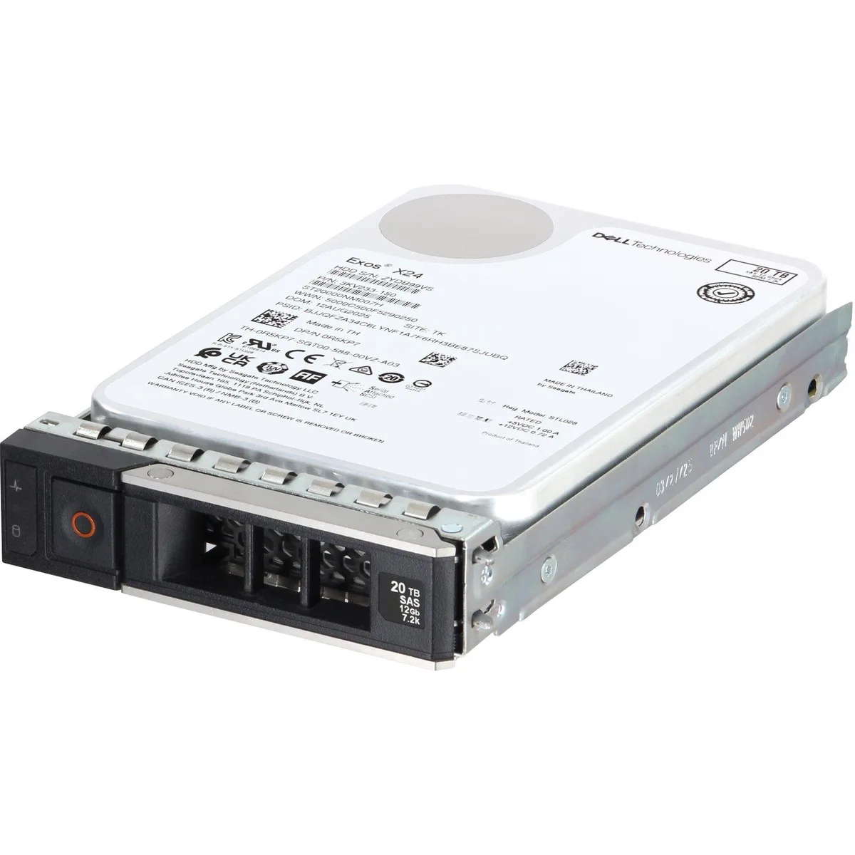 DELL DELL R5KP7 20TB 7.2k 512e 12Gbps SAS 3.5 internal hard drive — product photo
