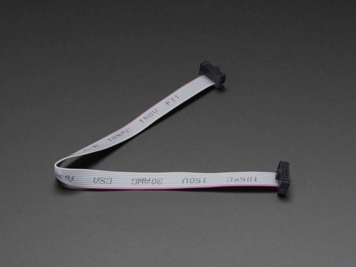 Adafruit Adafruit 10-pin 2x5 Socket-Socket 1.27mm IDC SWD Cable 150mm — product photo