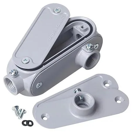 Hubbell Incorporated Hubbell Incorporated RACO UCB050 Conduit Outlet Body Aluminum 1/2in 10 Pieces — product photo
