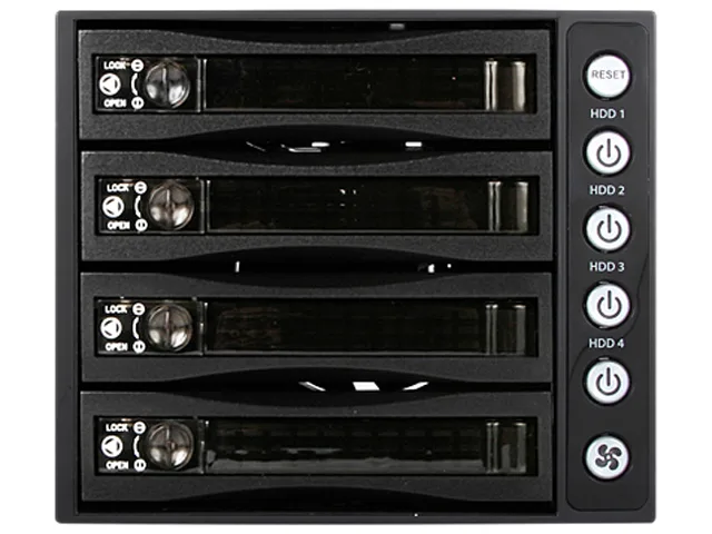 iStarUSA Inc. iStarUSA Inc. BPU-340HD-BPL 3×5.25" to 4×3.5" 2.5" 12Gb/s Hot-swap Rack server accessory — product photo
