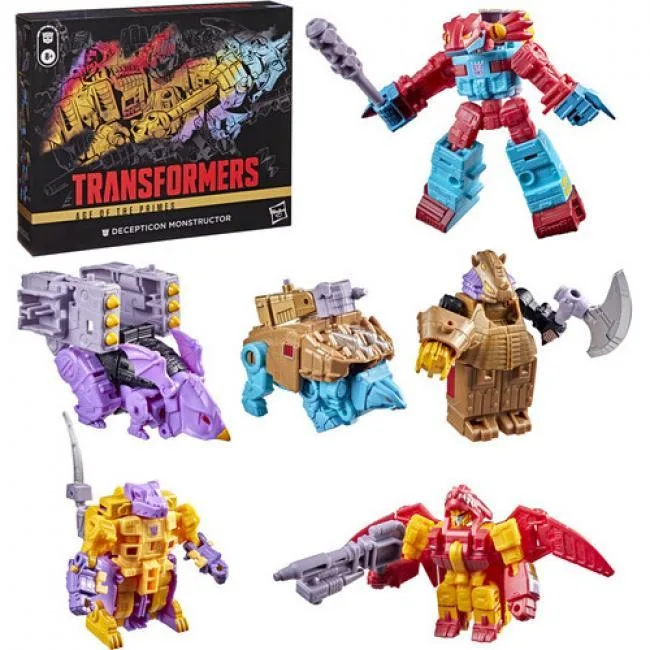 Hasbro Hasbro G22655L00 Transformers Age of the Primes Decepticon Monstructor 6-figure combiner set — product photo