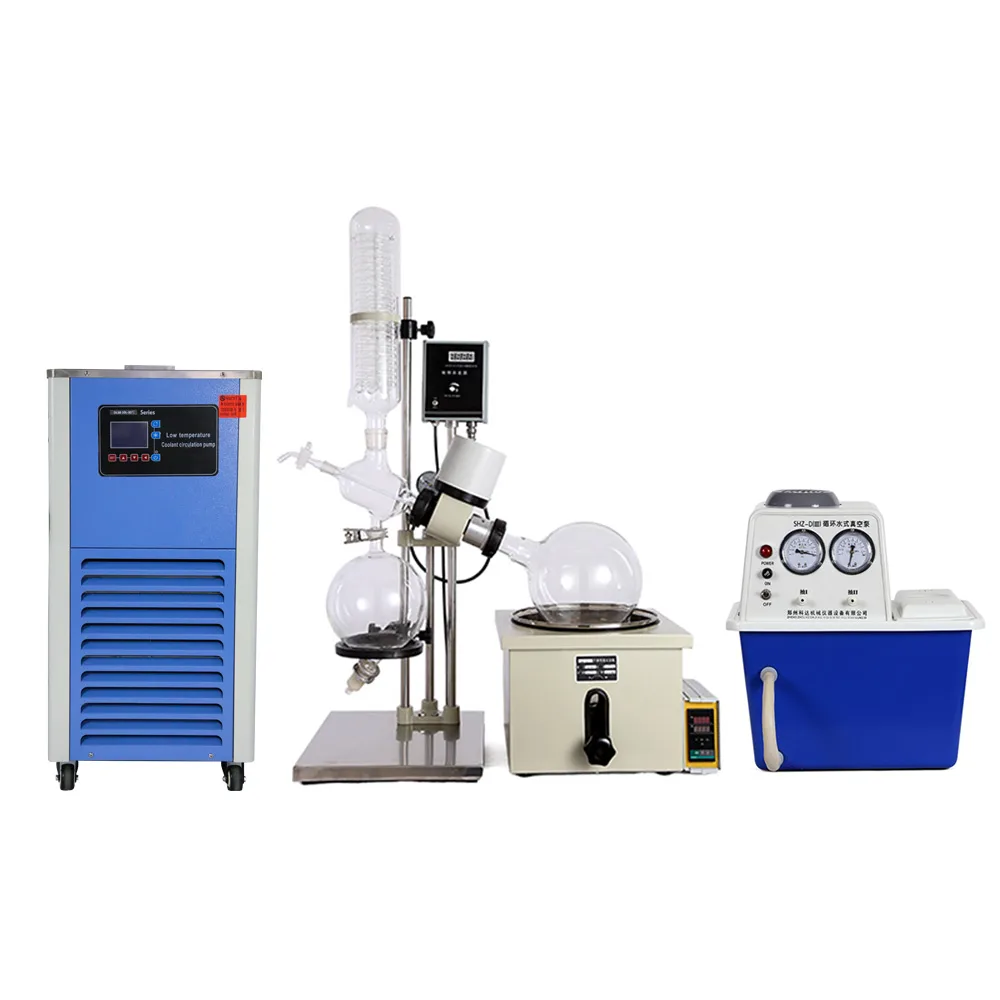 HNZXIB HNZXIB RE-501 5000ml rotary evaporator set with chiller and vacuum pump — product photo