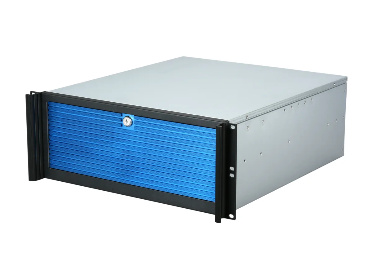 iStarUSA Inc. iStarUSA Inc. D-416-B5SA-BL-BLUE 4U Rackmount Server Chassis 5x3.5" Hot-Swap — product photo