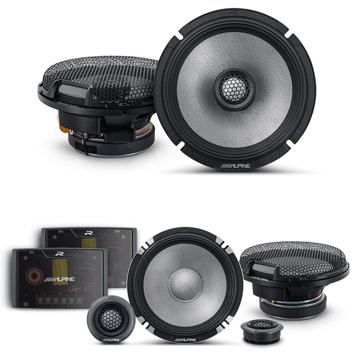 Alpine Alpine R2 6.5" Speaker Bundle R2-S652 Component &amp; R2-S65 Coaxial Pair — product photo