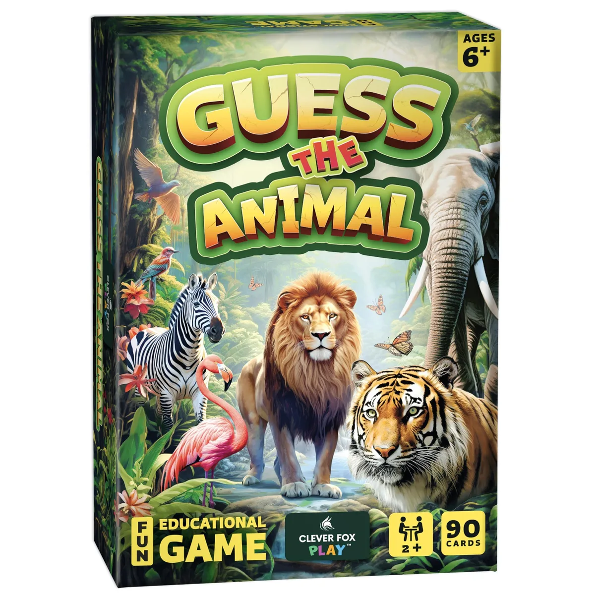  Guess the Animal Card Game 90 Cards Ages 6-10 — product photo