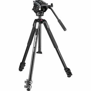 Manfrotto Manfrotto MVH500AH fluid head with 190X3 aluminum tripod — product photo