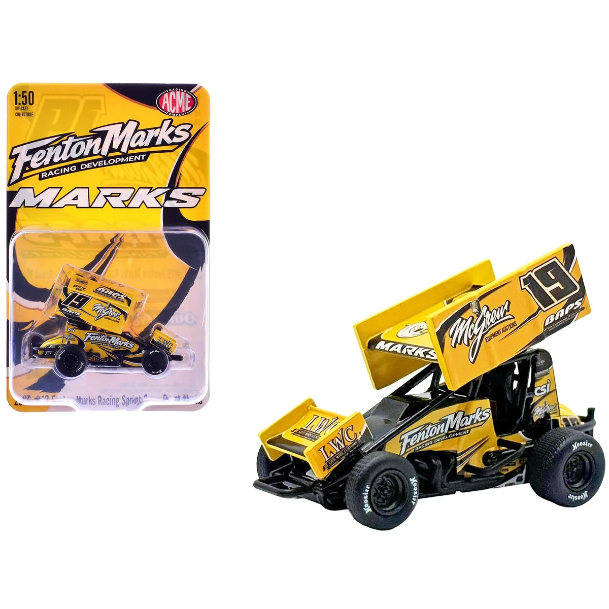 ACME ACME Winged Sprint Car #19 Brent Marks 2026 1/50 Diecast — product photo