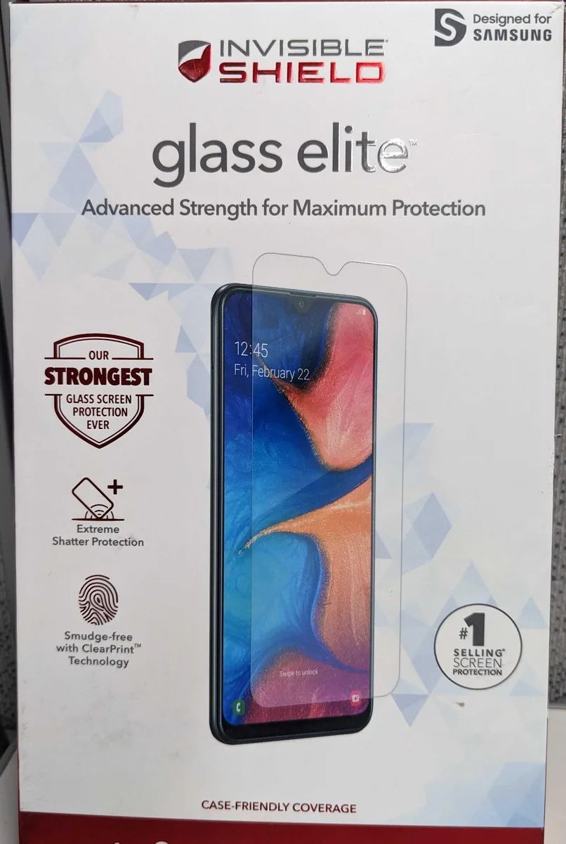 ZAGG ZAGG InvisibleShield Glass Elite Screen Protector Samsung Galaxy A20 Clear — product photo
