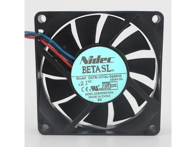 SXDOOL SXDOOL D07R-12T3U 70x70x15mm 12V 0.29A 4-pin PWM hydraulic bearing case fan — product photo