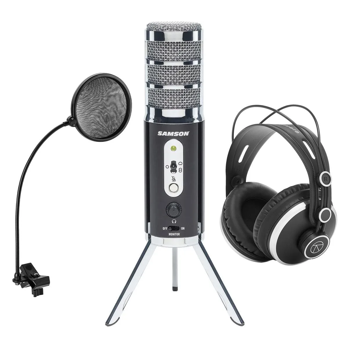 Samson Samson Satellite USB/iOS Microphone Dual 16mm Condenser with Kit — product photo