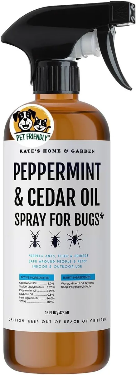 Clear 16oz spray bottle with trigger nozzle and label