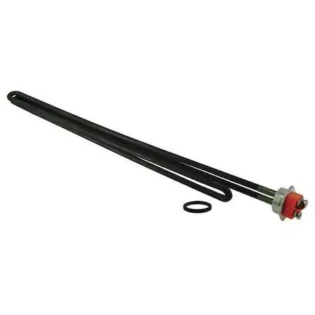Stainless steel threaded water heater element 19.28 in insert length