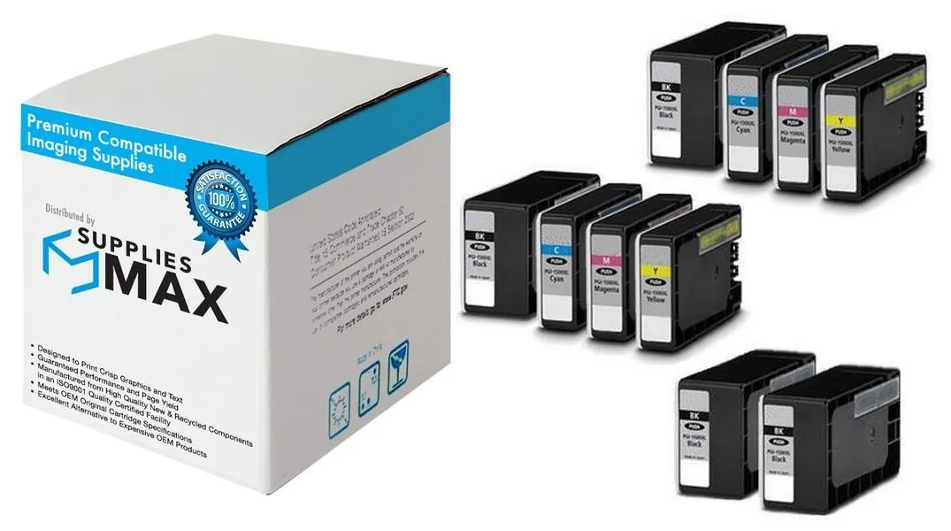 SuppliesMax SuppliesMax PGI-1200XL4B2CMY High Yield Inkjet Combo Pack 4BK 2C 2M 2Y 1200 pages — product photo