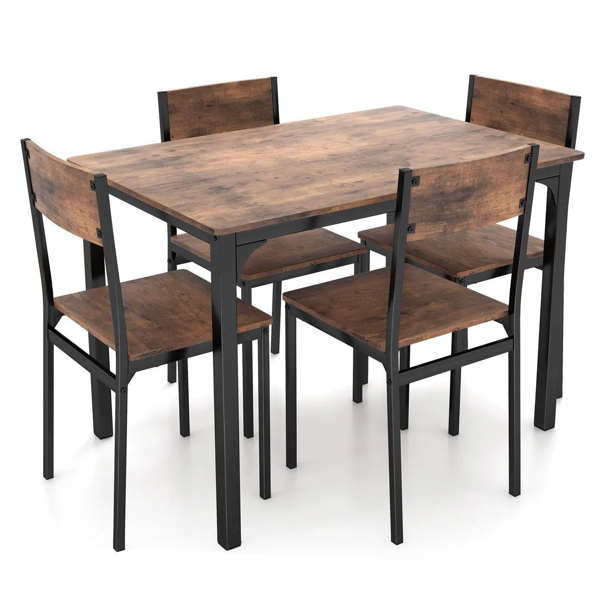 SlickBlue SlickBlue 5-Piece Dining Set Rustic Brown 43x27.5x30in — product photo