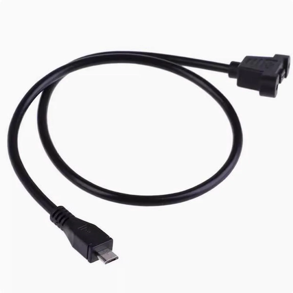 Aomoproing Aomoproing USB 2.0 Mini USB male to female extension cable 0.5 m screw holes 28 mm — product photo