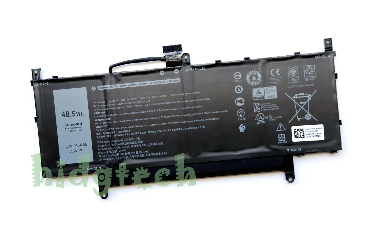 Beisite Beisite V5K68-1 laptop battery 7.6V 48.5Wh for Latitude 9510 9520 2-in-1 — product photo