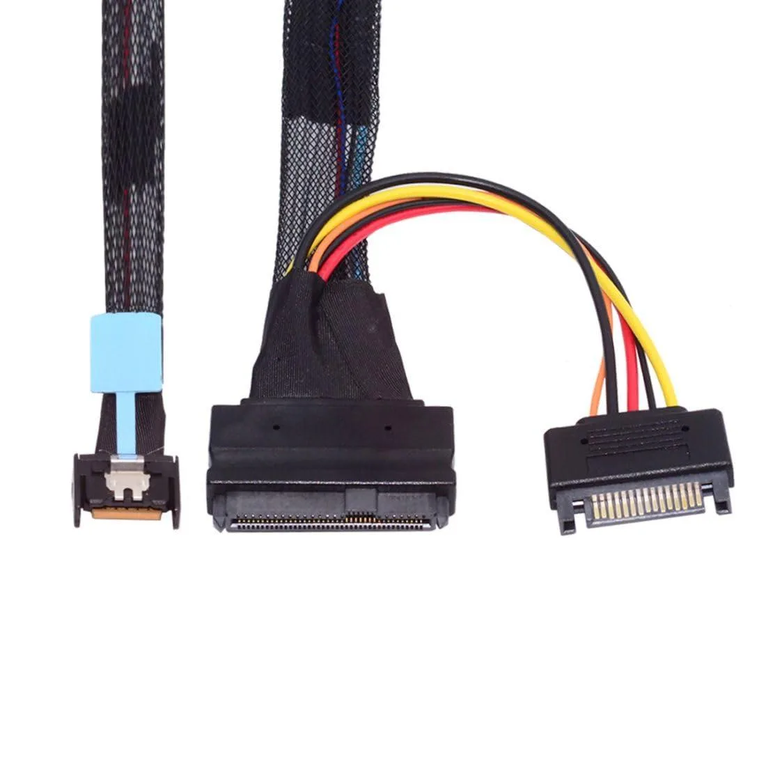 Vszerda Vszerda MCIO 4X 38Pin SFF-TA-1016 to U.2 SFF-8639 SATA cable 0.5m — product photo