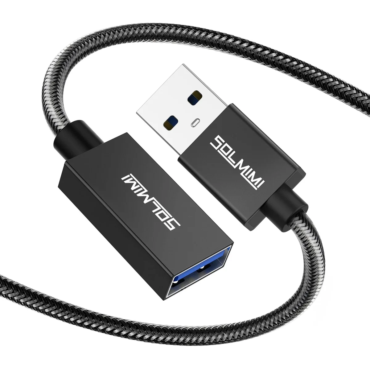 SOLMIMI US3 USB 3.0 Extension Cable 4 ft Male-to-Female 5 Gbps — product photo