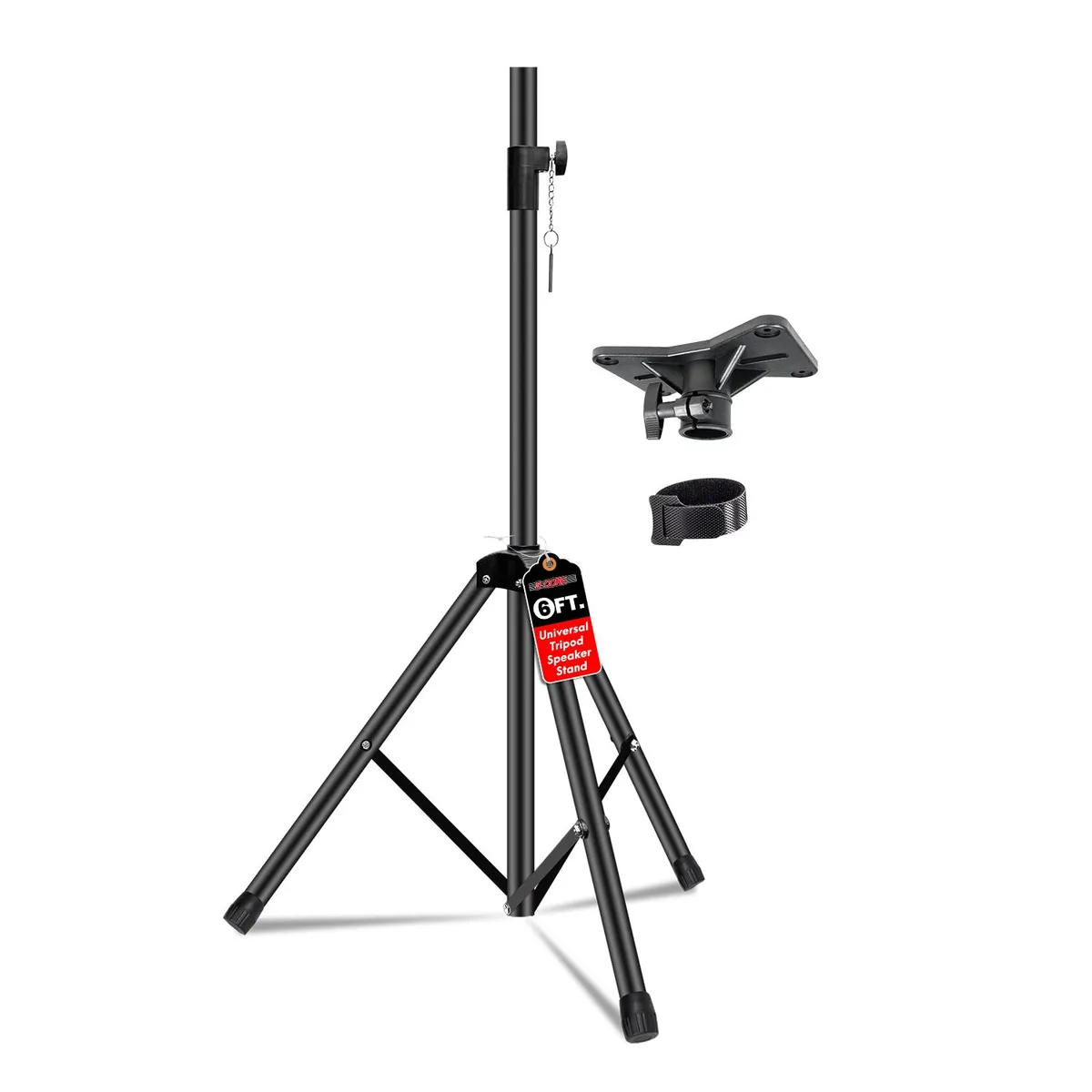 5 Core 5 Core SS ECO 1PK BLK speaker stand 40-72 in 100 lb black — product photo