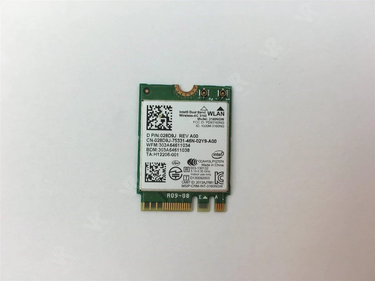 DELL DELL 3160NGW Wi-Fi adapter 802.11 a/b/g/n M.2 NGFF — product photo