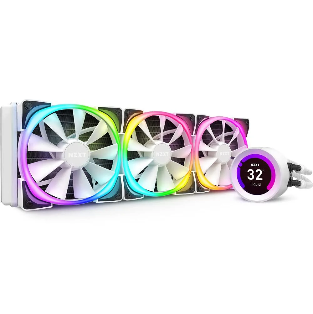 PCMART PCMART Kraken Z73 360 mm White LCD liquid cooler — product photo