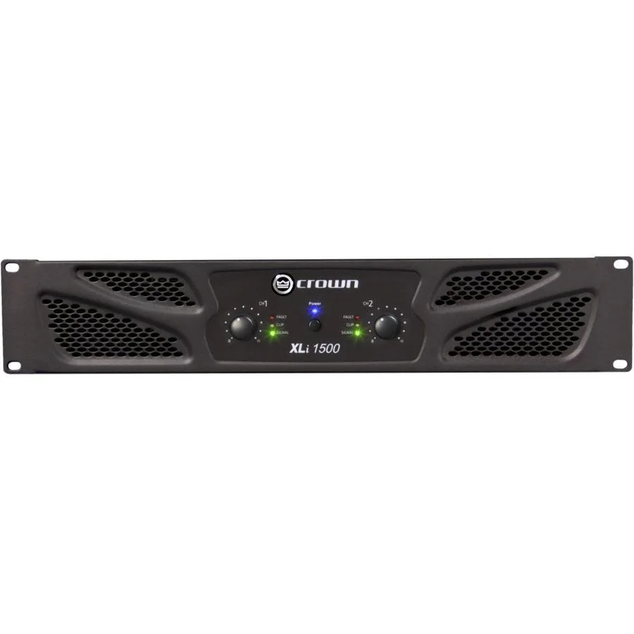 Crown Crown 1500 Amplifier 450W RMS 2 Channel Dark Gray — product photo