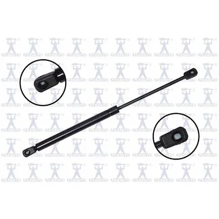 Transparent automotive lift support hood strut