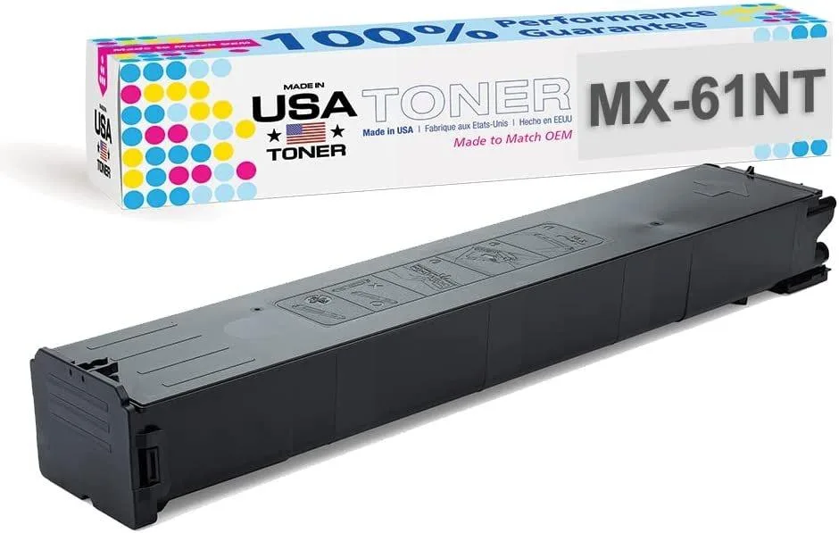 MADE IN USA TONER MADE IN USA TONER MX-61NT Black Toner Cartridge 24000 Pages — product photo