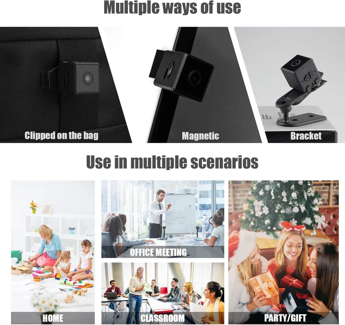 noelspace noelspace Mini Spy Camera Wireless Hidden Home Safety 100 min 128 GB — product photo