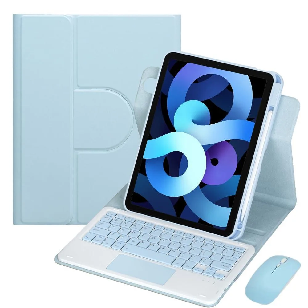 Timoom Timoom 360° Rotating Keyboard Case with Trackpad for iPad Air 10.9" Sky Blue — product photo