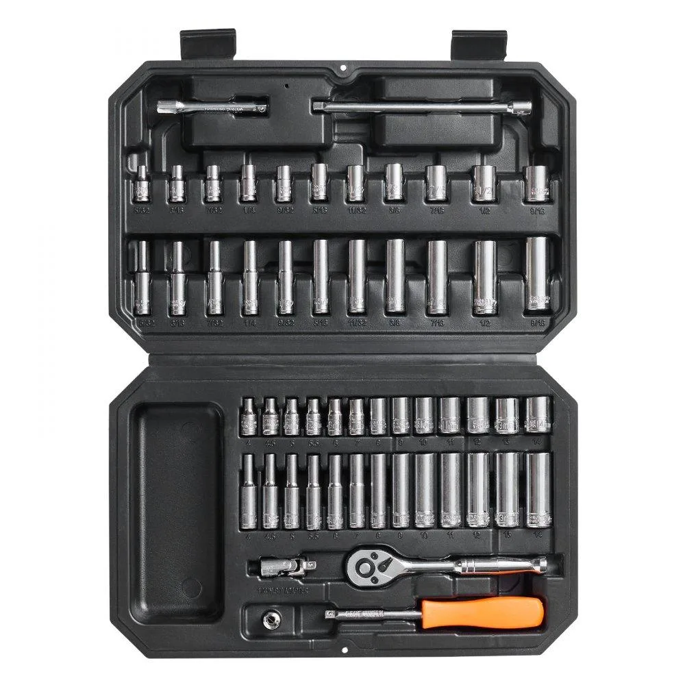 VEVOR VEVOR XL3261 54-Piece 1/4" Drive Socket Set SAE/Metric — product photo