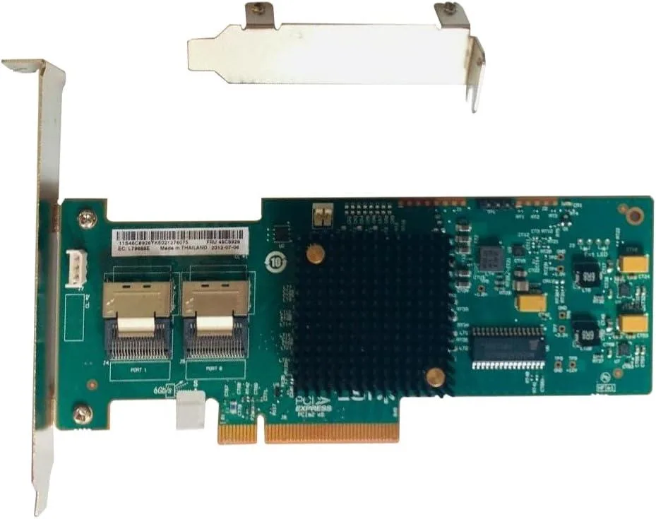 LSI LSI SAS9211-8i 6Gbps PCIe 2.0 HBA + 03X3834 20-port expander + 5 cables — product photo